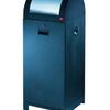 Papeleira 70L Aço Preto Interior Galvanizado